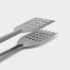 Щипцы кухонные Доляна, 22 см, цвет серебристый - Фото 3