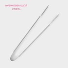 Щипцы кухонные Доляна, 22 см, цвет серебристый - Фото 2