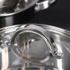 Набор посуды «Мини», 3 предмета: 3,4 л, 2,9 л, 1,6 л, стеклянные крышки - Фото 4