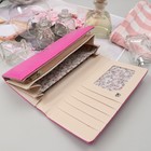 Кошелёк женский, 2 отдела на клапане, цвет розовый - Фото 3