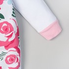 Комбинезон Крошка Я "Маленький цветочек" рост 62-68 см, (р-р 22), белый - Фото 4