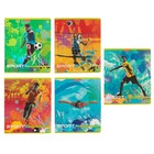 Тетрадь 48 листов клетка Erich Krause "Чемпионат", микс, обложка из мелованного картона плотностью 190 г/м2 - Фото 1