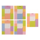 Тетрадь 24 листа линейка Erich Krause "Цветные квадраты", микс, обложка из мелованного картона плотностью 170 г/м2 - Фото 1