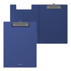 Папка-планшет с зажимом А4, 1.3 мм, ErichKrause Matt Classic, пластиковая, с внутренним карманом, синий - фото 20881831