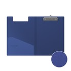 Папка-планшет с зажимом А4, 1.3 мм, ErichKrause Matt Classic, пластиковая, с внутренним карманом, синий - фото 8430755