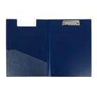 Папка-планшет с зажимом А4, 1.3 мм, ErichKrause Matt Classic, пластиковая, с внутренним карманом, синий - фото 8430758