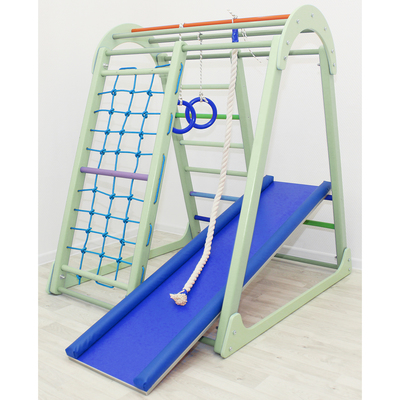 Детский спортивный комплекс ZABIAKA Tiny Climber, цвет фисташка
