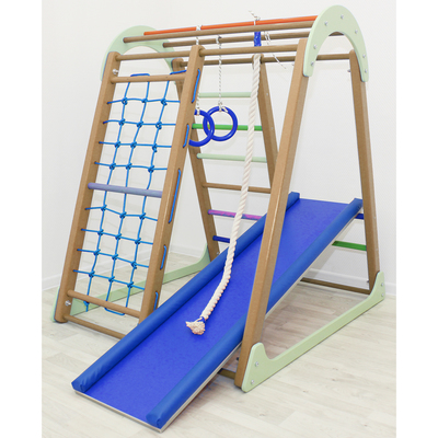 Детский спортивный комплекс ZABIAKA Tiny Climber, цвет шоколад