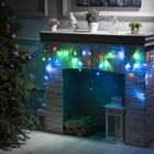 УЦЕНКА Гирлянда «Бахрома», 3×0.5 м, IP20, 80 LED, 220 В, 8 режимов, тёмная нить, свечение мульти 4050563 - фото 3619954