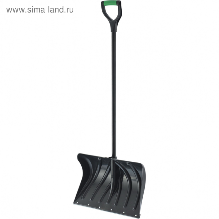 Лопата пластиковая, ковш 325 × 500 мм, с планкой, металлический черенок, с ручкой, Palisad - Фото 1