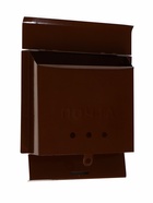 Ящик почтовый без замка (с петлёй), горизонтальный «Письмо», коричневый 3947003