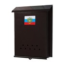 Ящик почтовый без замка (с петлёй), вертикальный, «Почта», коричневый - Фото 6