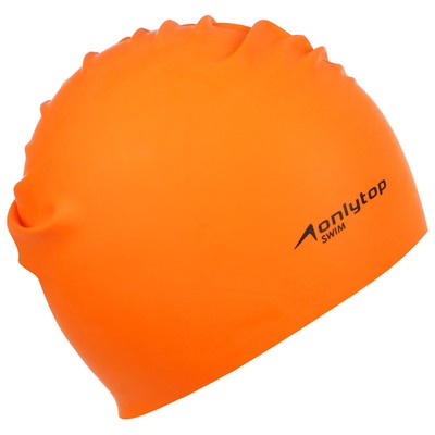 Шапочка для плавания взрослая ONLYTOP Swim, резиновая, обхват 54-60 см, МИКС