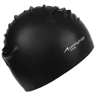 Шапочка для плавания взрослая ONLYTOP Swim, резиновая, обхват 54-60 см, МИКС