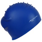Шапочка для плавания взрослая ONLYTOP Swim, резиновая, обхват 54-60 см, цвета МИКС - фото 3826382
