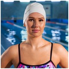 Шапочка для плавания взрослая ONLYTOP Swim, резиновая, обхват 54-60 см, цвета МИКС - фото 8430864