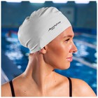 Шапочка для плавания взрослая ONLYTOP Swim, резиновая, обхват 54-60 см, цвета МИКС - фото 3826370