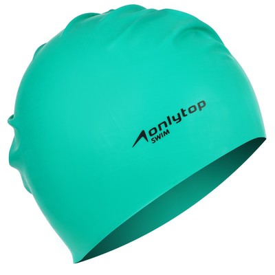 Шапочка для плавания взрослая ONLYTOP Swim, резиновая, обхват 54-60 см, МИКС