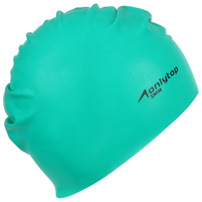 Шапочка для плавания взрослая ONLYTOP Swim, резиновая, обхват 54-60 см, МИКС