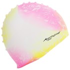 Шапочка для плавания взрослая ONLYTOP Swim, силиконовая, обхват 54-60 см, цвета МИКС - фото 3826405