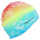 Шапочка для плавания взрослая ONLYTOP Swim, силиконовая, обхват 54-60 см, цвета МИКС - фото 3826406