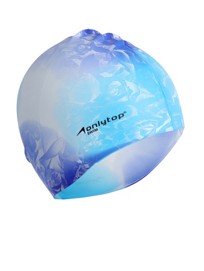 Шапочка для плавания взрослая ONLYTOP Swim, силиконовая, обхват 54-60 см, МИКС