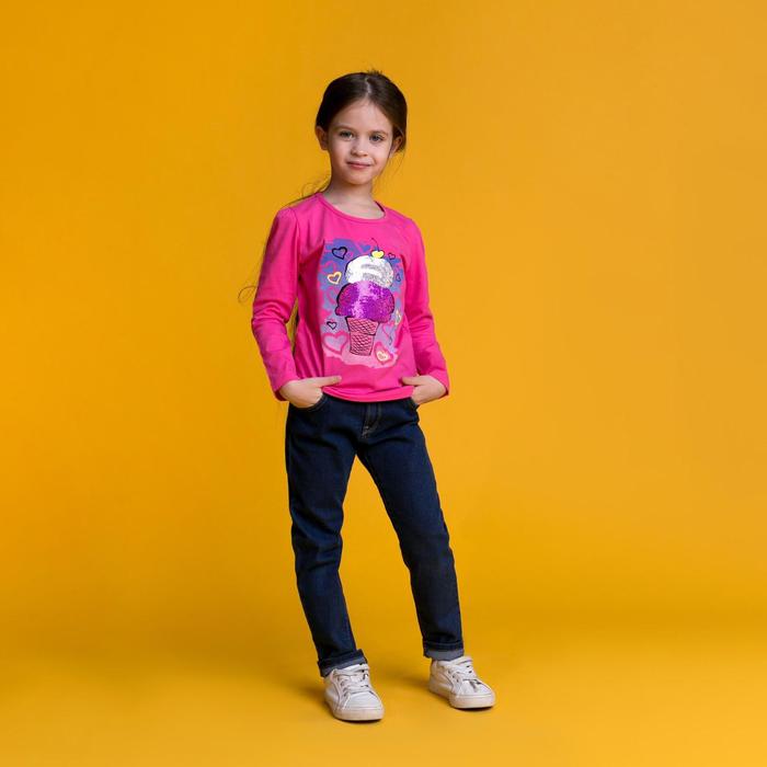 Джемпер для девочки MINAKU «Мороженое», рост 134-140 см, цвет розовый - Фото 1