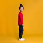 Джемпер для девочки MINAKU «Сердечко», рост 110-116 см, цвет красный - Фото 2