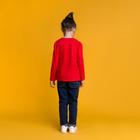 Джемпер для девочки MINAKU «Сердечко», рост 110-116 см, цвет красный - Фото 3