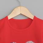 Джемпер для девочки MINAKU «Сердечко», рост 110-116 см, цвет красный - Фото 6