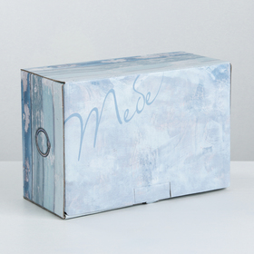 Коробка‒пенал, упаковка подарочная, «Деревянный ящичек», 22 х 15 х 10 см