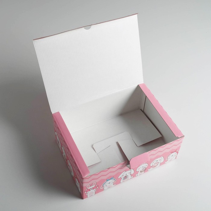 Коробка‒пенал, упаковка подарочная, «Милый маленький подарочек», 26 х 19 х 10 см - фото 1908422998