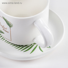 Набор керамический чайный с ложкой «Ботаника», 2 предмета: чашка 200 мл, блюдце, цвет МИКС - Фото 7