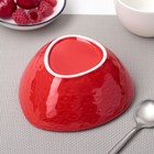 Миска керамическая «Клубника», 300 мл, цвет красный - Фото 3