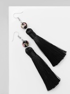 Серьги ассорти «Кисти» муранское стекло, цвет чёрный, L кисти 8.5 см  (артикул 3918659)  большой выбор товаров оптом и в розницу по низким ценам с доставкой