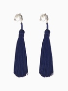 Серьги клипсы для ушей QF «Кисти», синие, 7 см - Фото 3