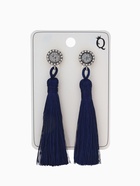 Серьги клипсы для ушей QF «Кисти», синие, 7 см - Фото 7