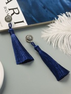 Серьги клипсы для ушей QF «Кисти», синие, 7 см - Фото 4