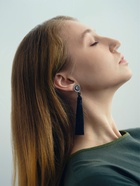 Клипсы для ушей QF «Кисти», цвет чёрный, L кисти 7 см - Фото 2