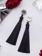 Клипсы для ушей QF «Кисти», цвет чёрный, L кисти 7 см - Фото 7