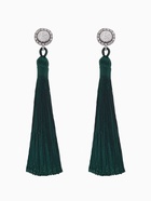 Клипсы для ушей QF «Кисти», цвет изумрудный, L кисти 7 см - Фото 1