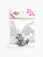 Шарм подвеска «Кубик», белый в серебре - Фото 6