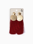 Серьги ассорти «Кисти» хинди, цвет бордовый в золоте, L кисти 6.5 см - Фото 4