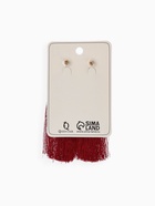 Серьги ассорти «Кисти» хинди, цвет бордовый в золоте, L кисти 6.5 см - Фото 5