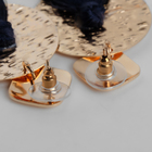 Серьги ассорти «Кисти» хинди, цвет тёмно-синий в золоте, L кисти 9 см - Фото 3