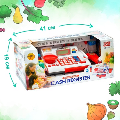 Касса «Супермаркет» с корзинкой и весами