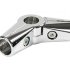 Соединитель угловой для 3-х труб «Система Джокер», R=43, хромированный - Фото 2