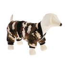 Комбинезон для собак на меховом подкладе с капюшоном, размер S - фото 8754616