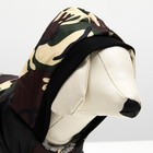 Комбинезон для собак на меховом подкладе с капюшоном, размер M (ДС 26, ОШ 32, ОГ 44 см - Фото 5