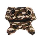 Комбинезон для собак, размер M, ДС 26, ОШ 32, ОГ 44 см, на меховом подкладе с капюшоном - Фото 9